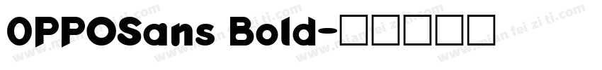 0PPOSans Bold字体转换